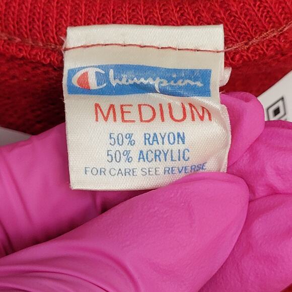 Vintage 80s Champion Sweater S/M 18x22 USA - Picture 7 of 13
